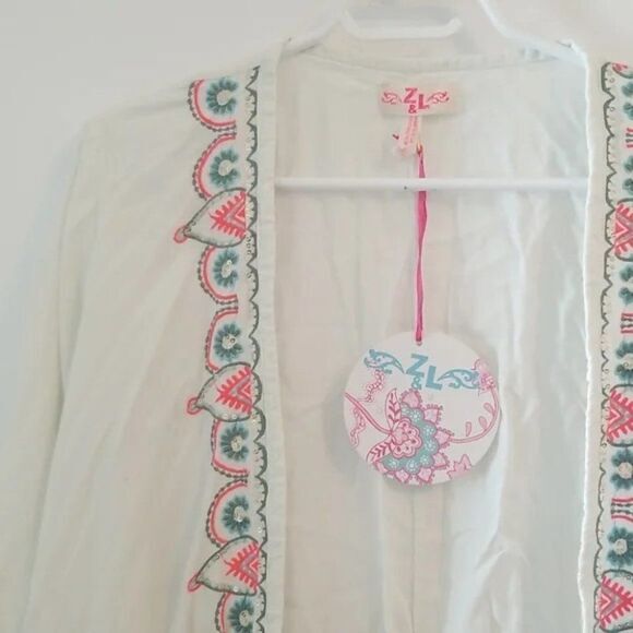 Z&L Europe‎ Kimono Robe Jacket Bell Sleeve Embroidered  Embroidery - Picture 5 of 9